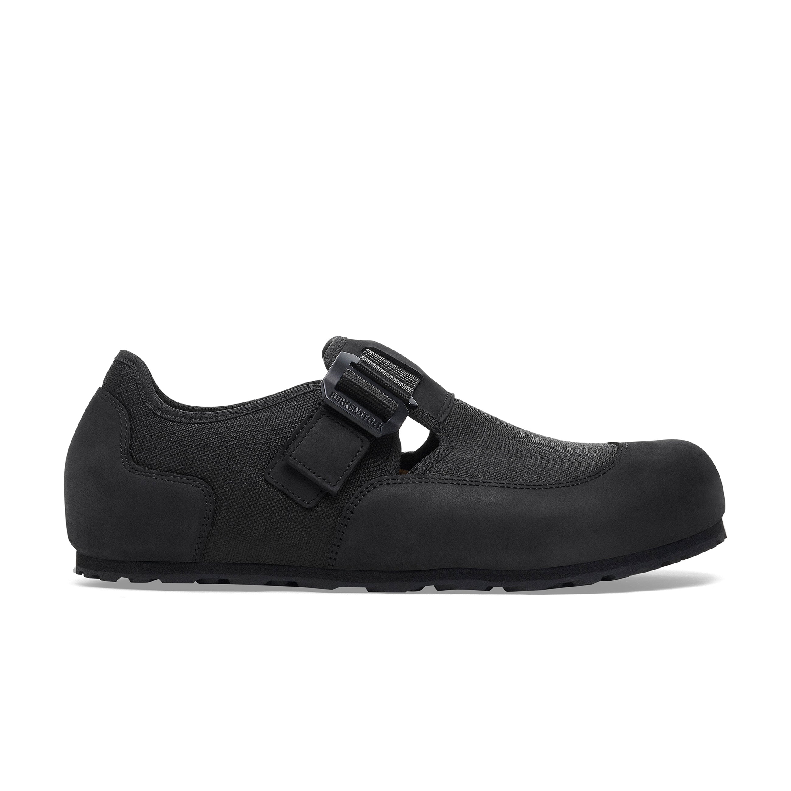 London Nova Black Textile/Nubuck Leather