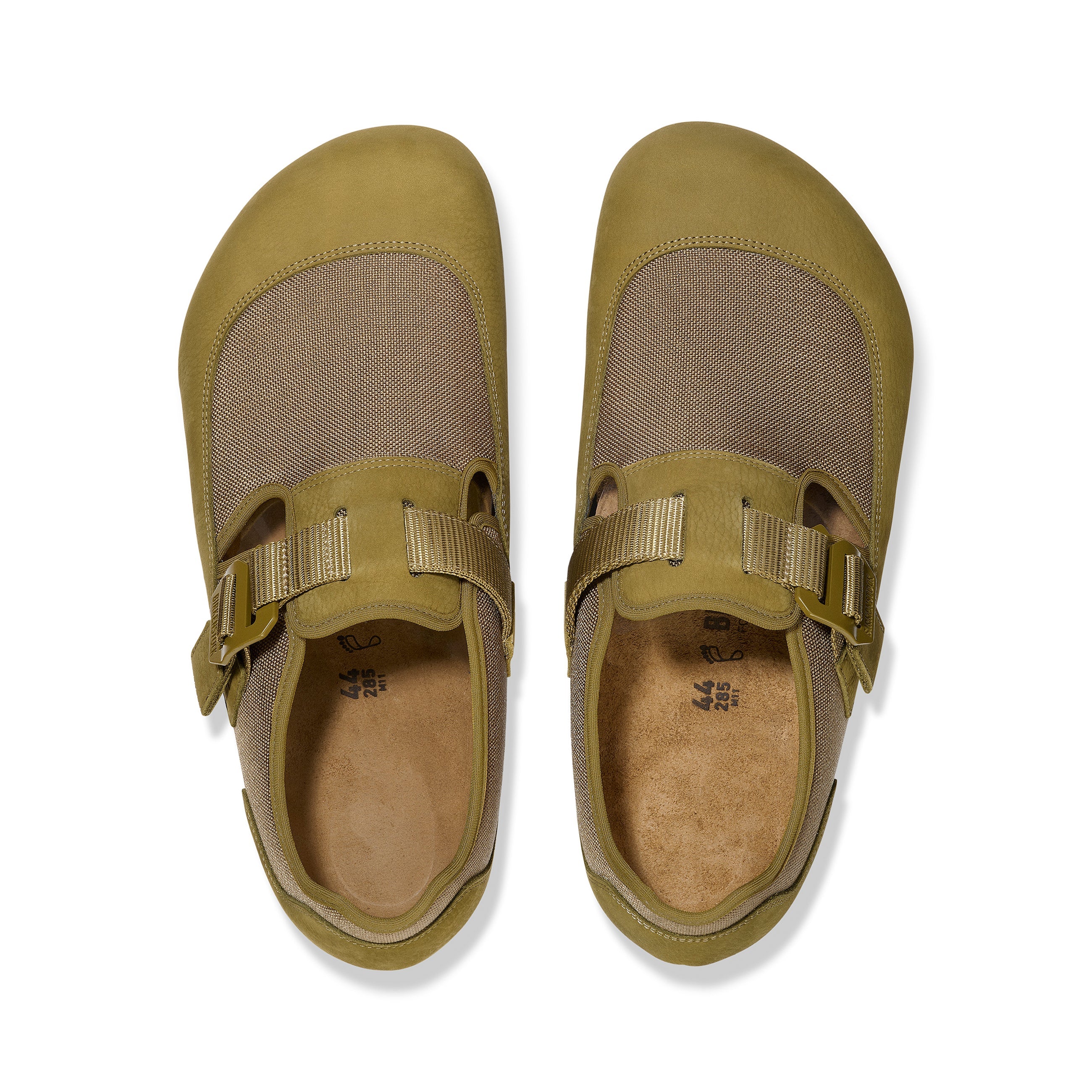 London Nova Pine Green Textile/Nubuck Leather