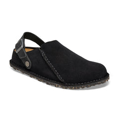 Lutry Black Suede Leather