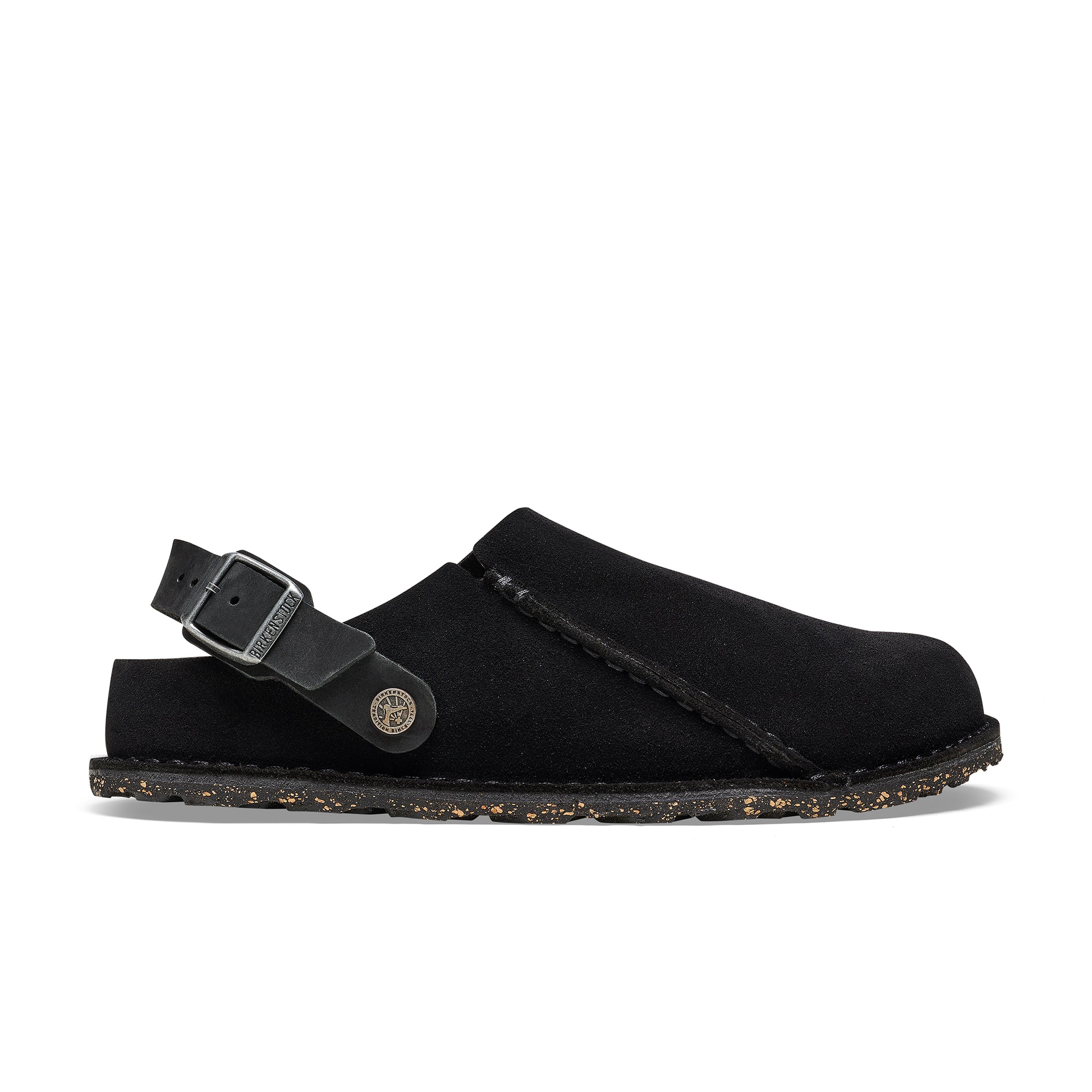 Lutry Black Suede Leather