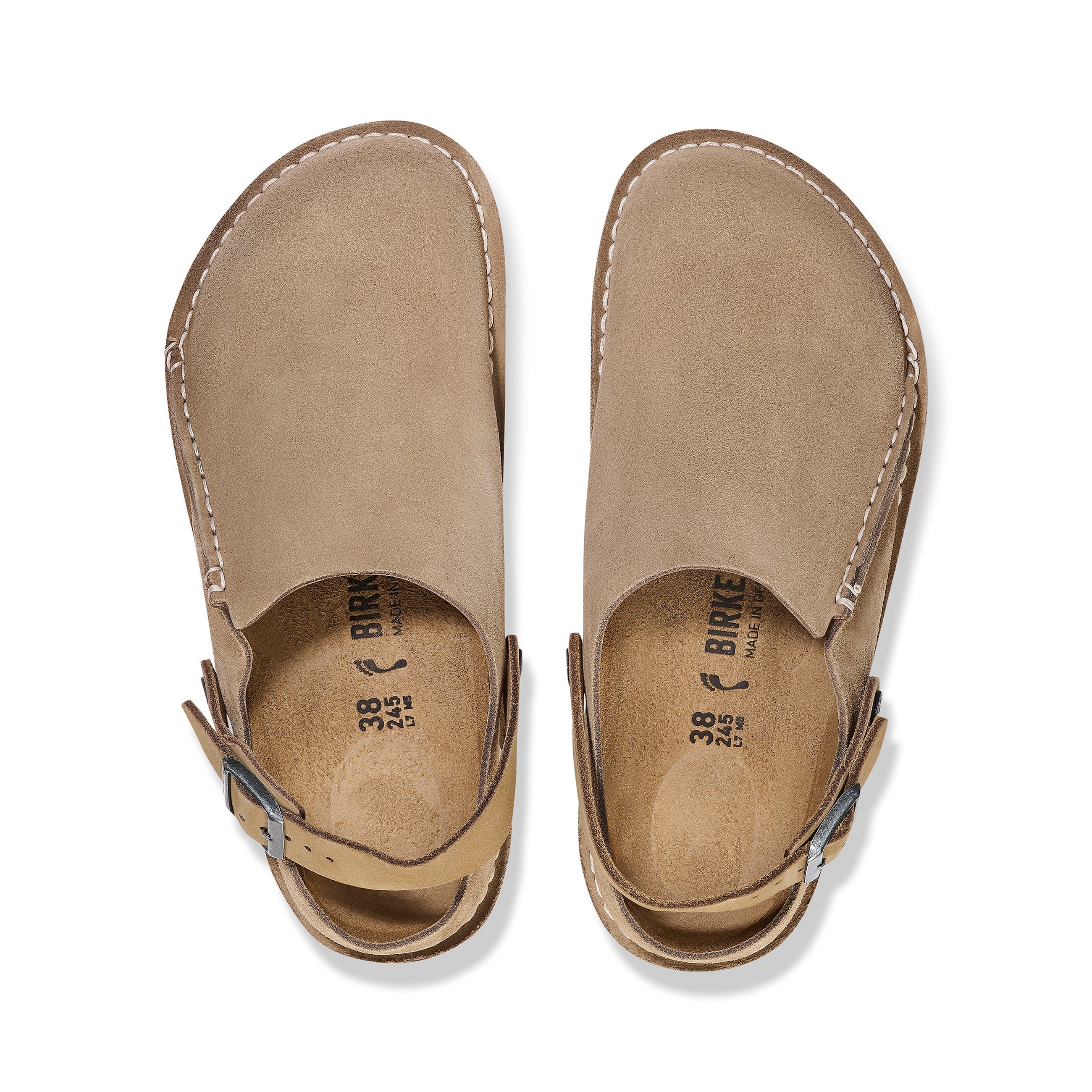 Lutry Grey Taupe Suede Leather