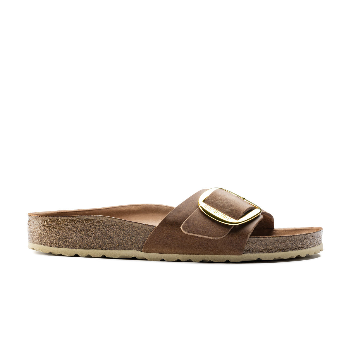 Madrid Big Buckle Cognac Oiled Leather