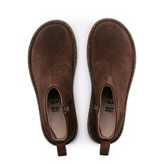 Melrose Espresso Waxy Suede Leather