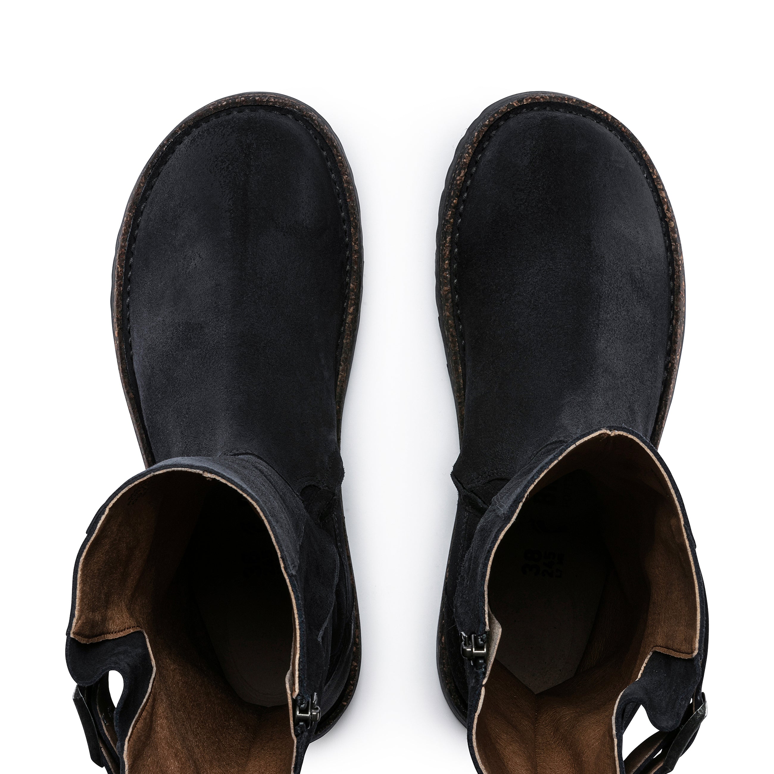 Melrose High Graphite Suede Leather