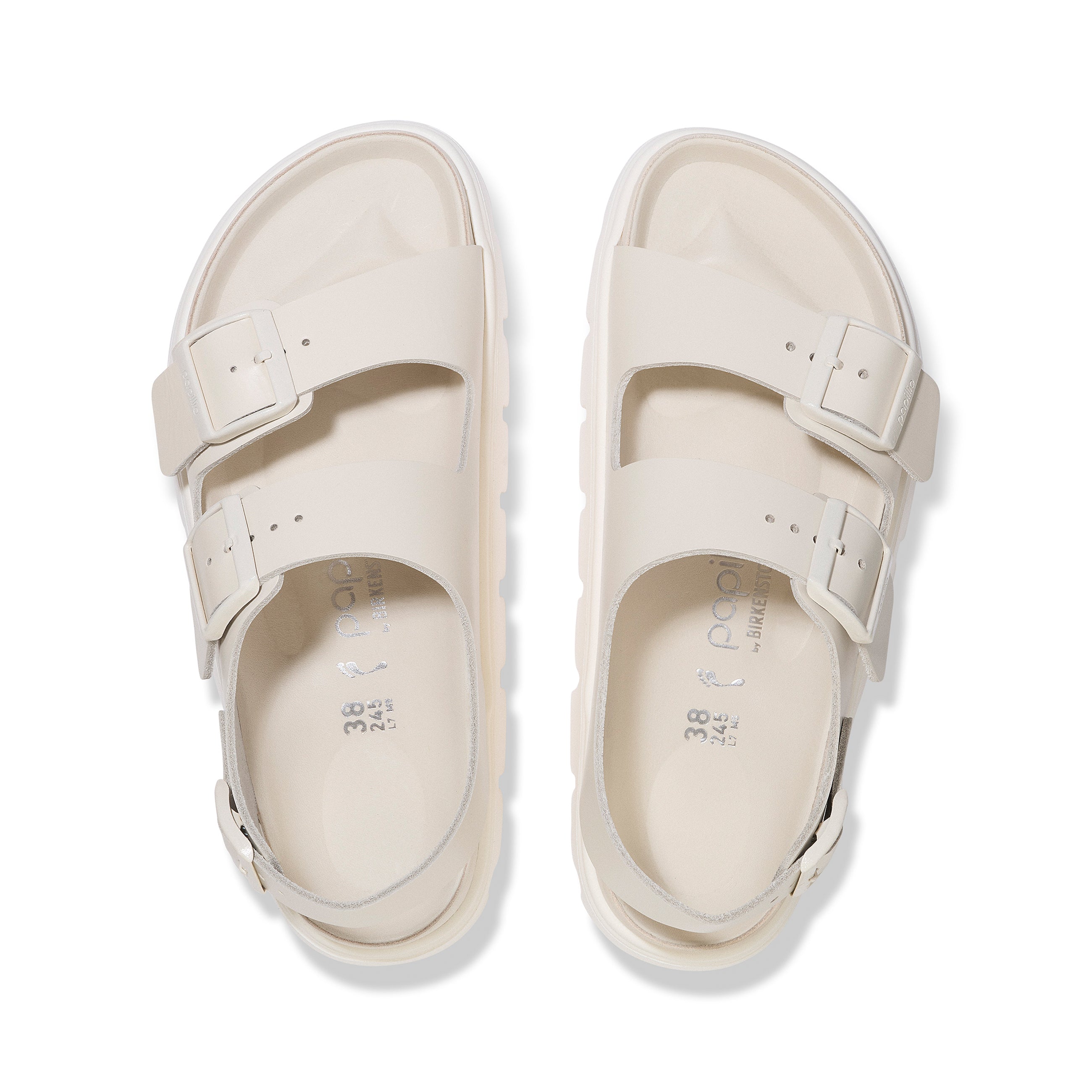 Milano Chunky Exquisite Eggshell Smooth Leather