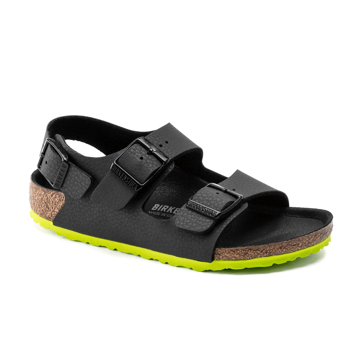 Milano Kids Desert Soil Black/Lime Birko-Flor