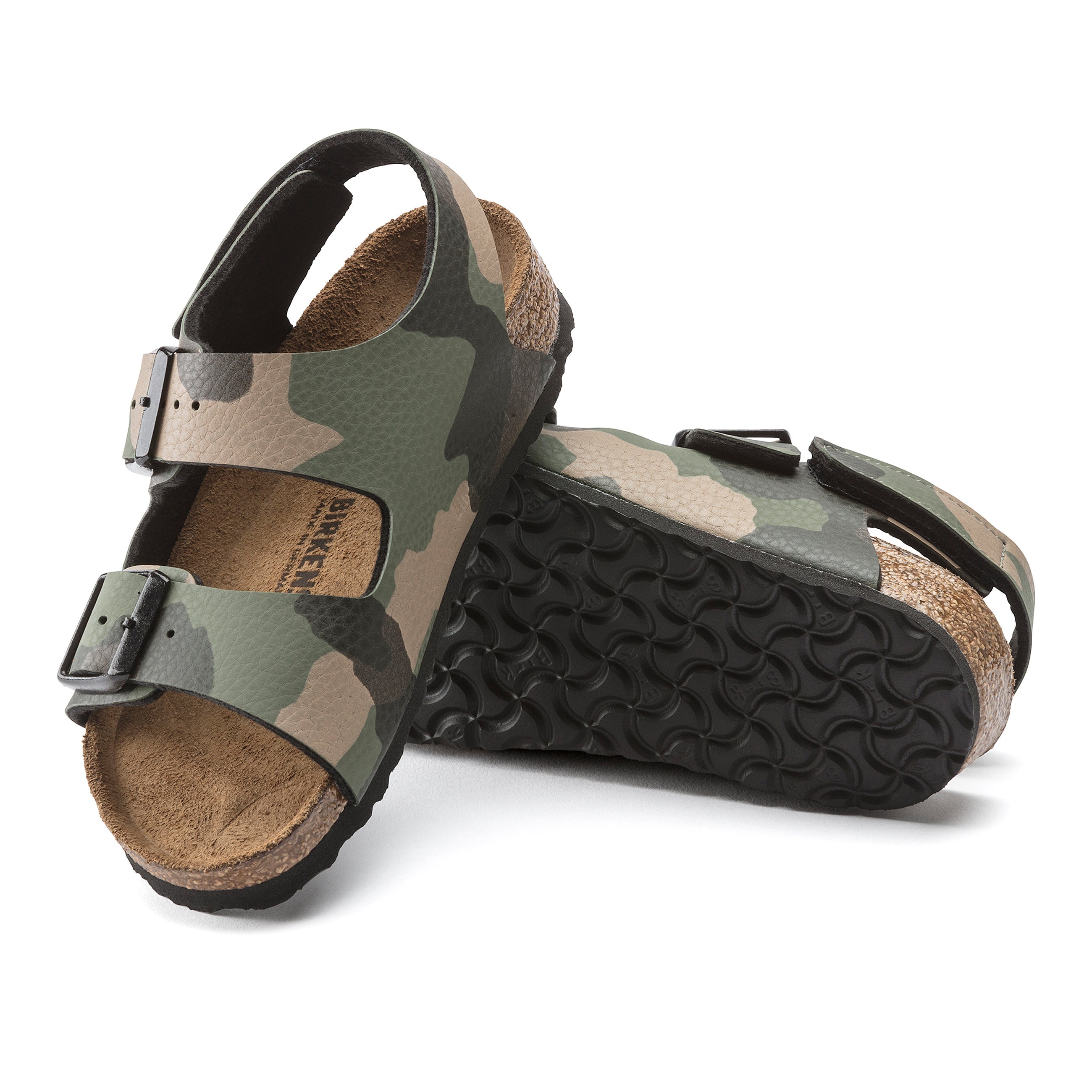 Milano Kids Desert Soil Camo Khaki Birko-Flor