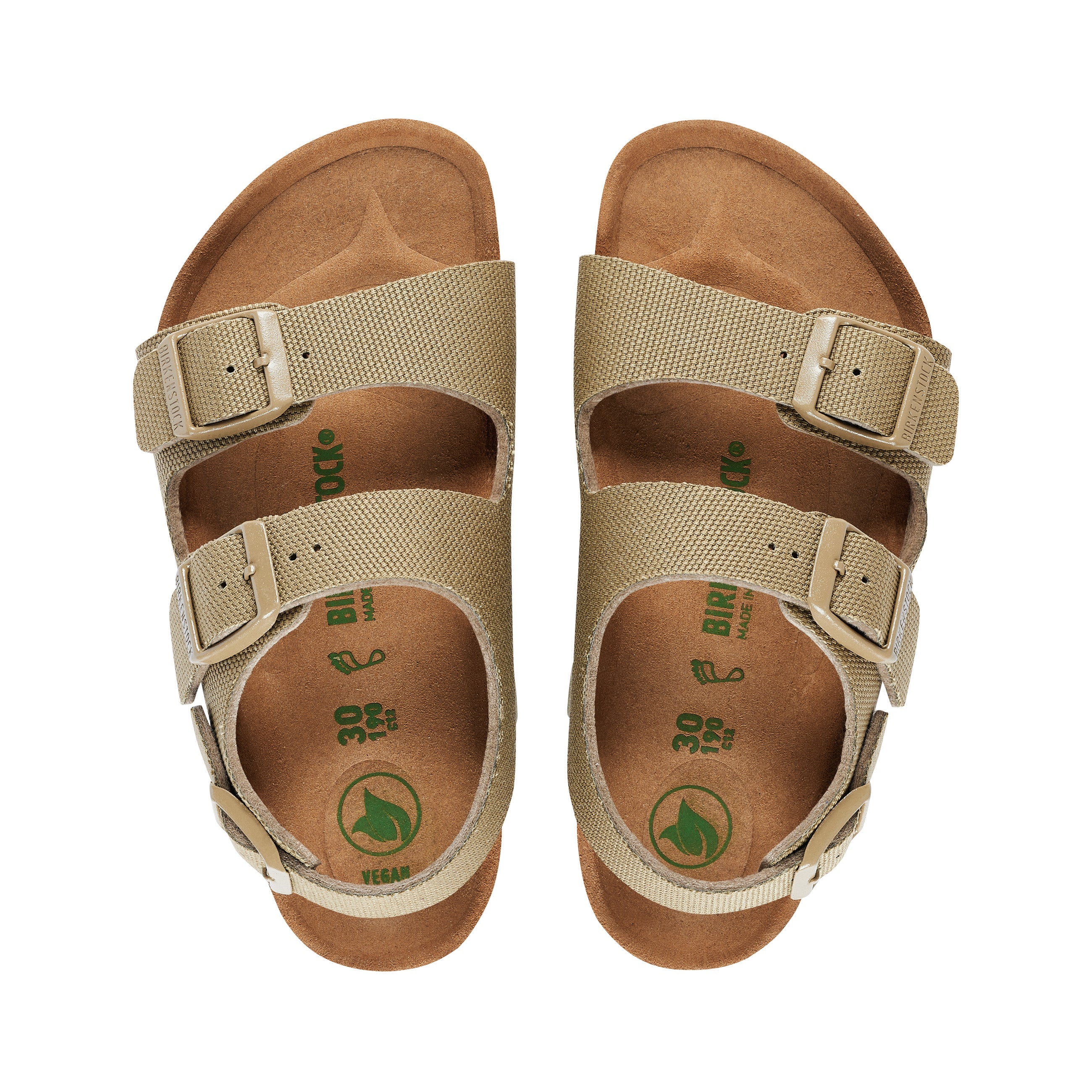 Milano Kids Vegan Canvas Faded Khaki Textile