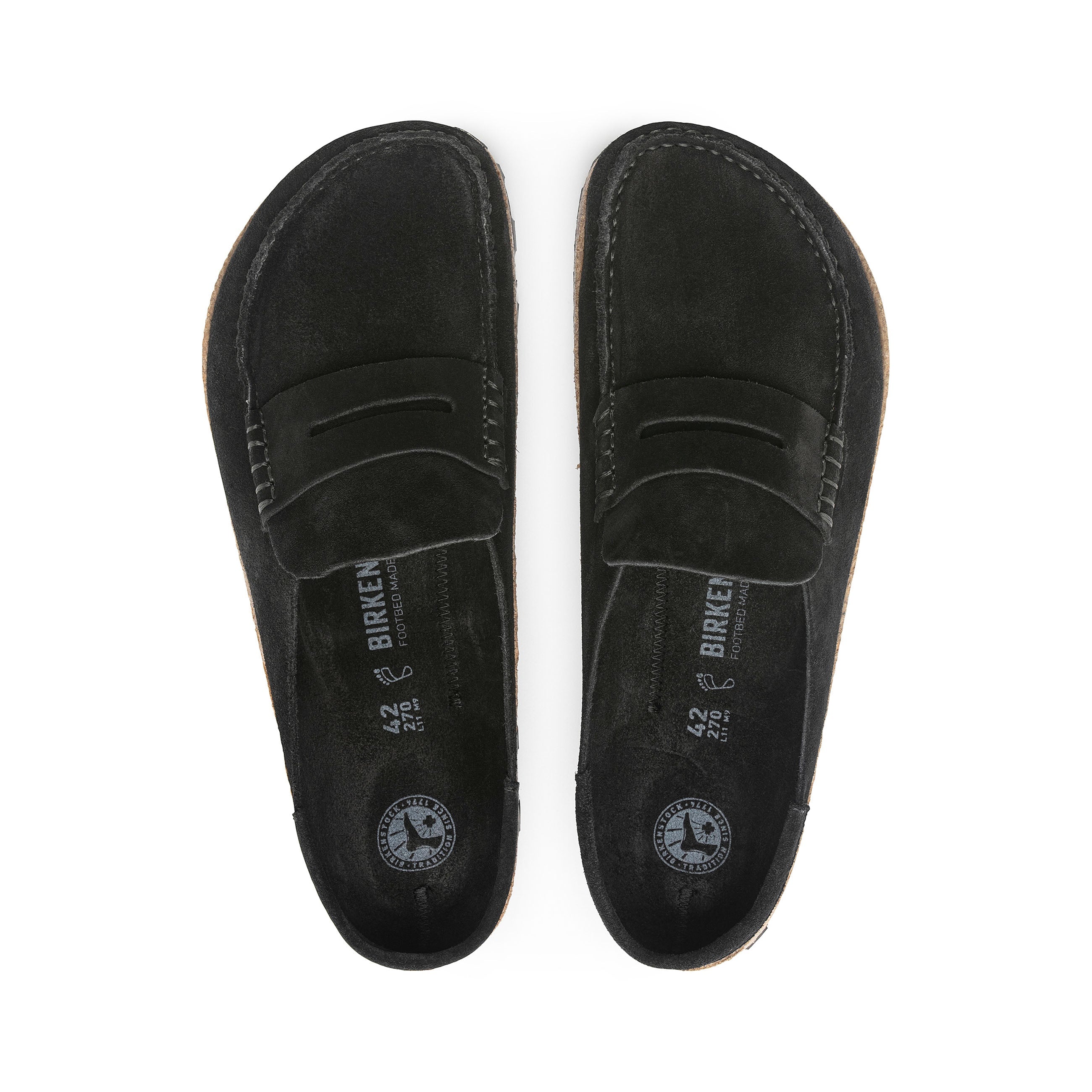 Naples Black Suede Leather