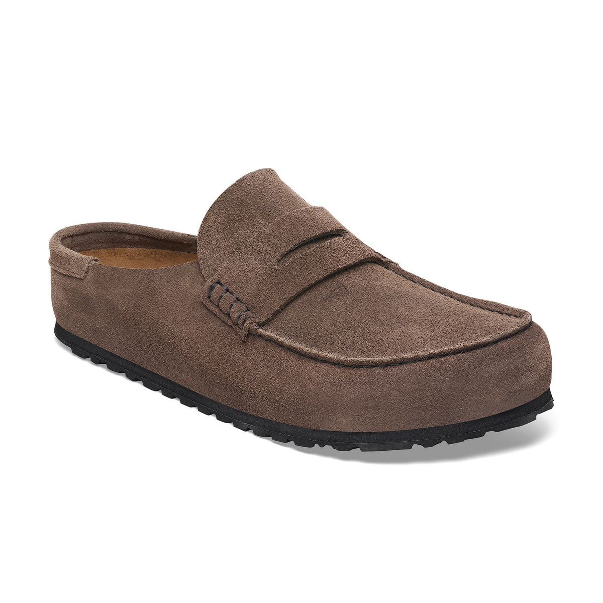 Naples Wrapped Concrete Grey Suede Leather