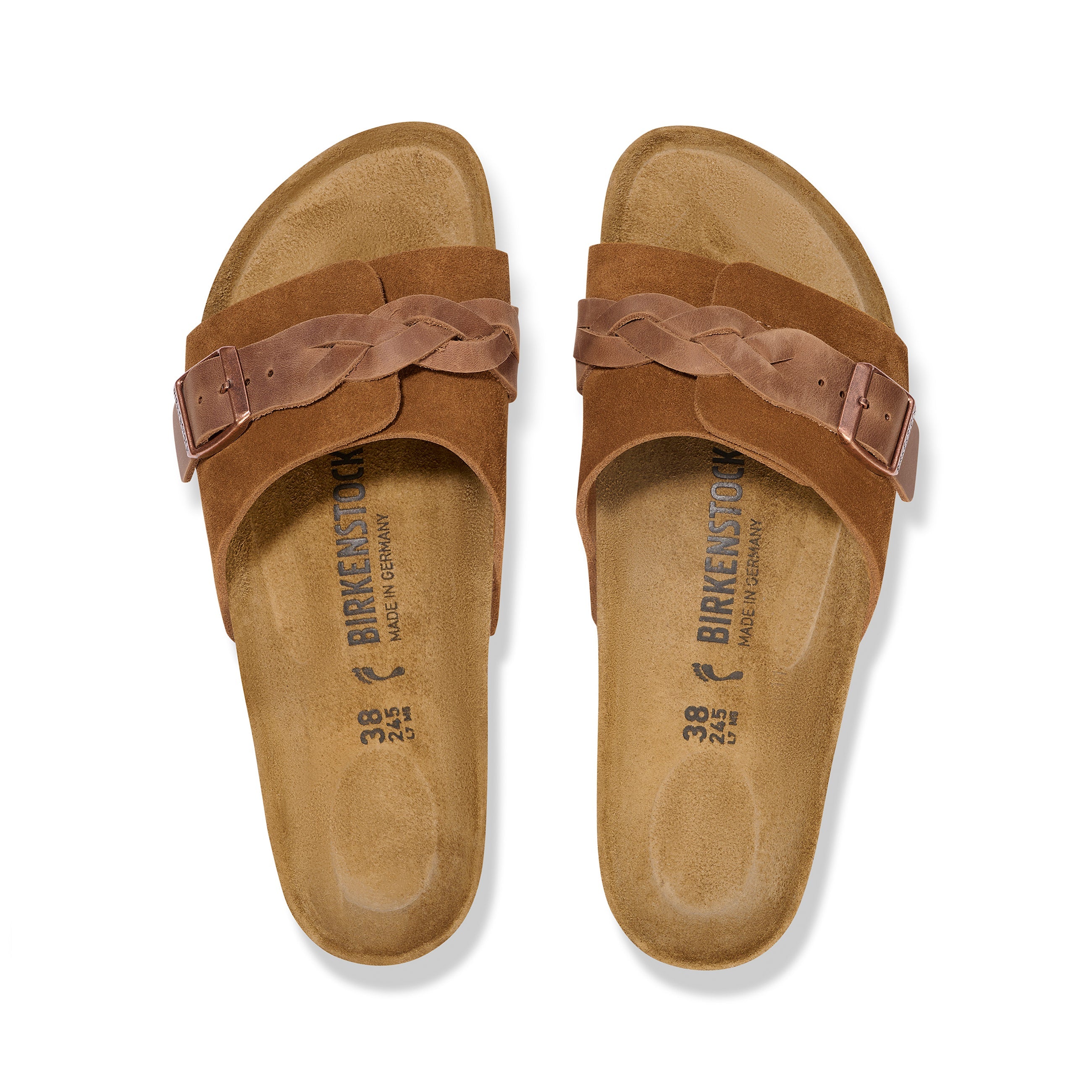 Oita Braided Mink Suede Leather