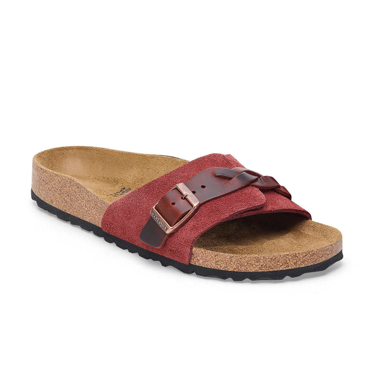 Oita Braided Zinfandel Suede Leather