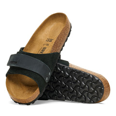 Oita Black Suede Leather