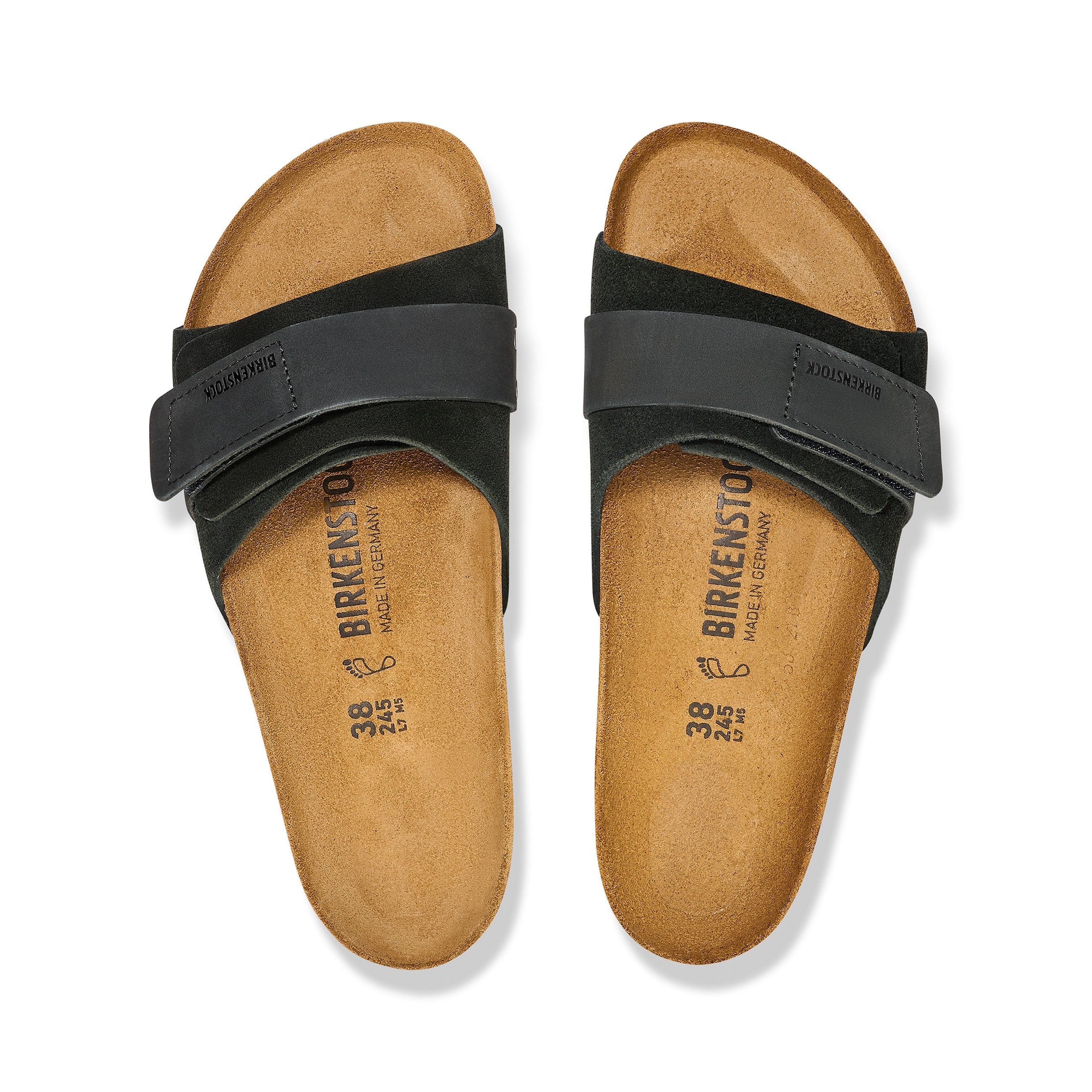 Oita Black Suede Leather