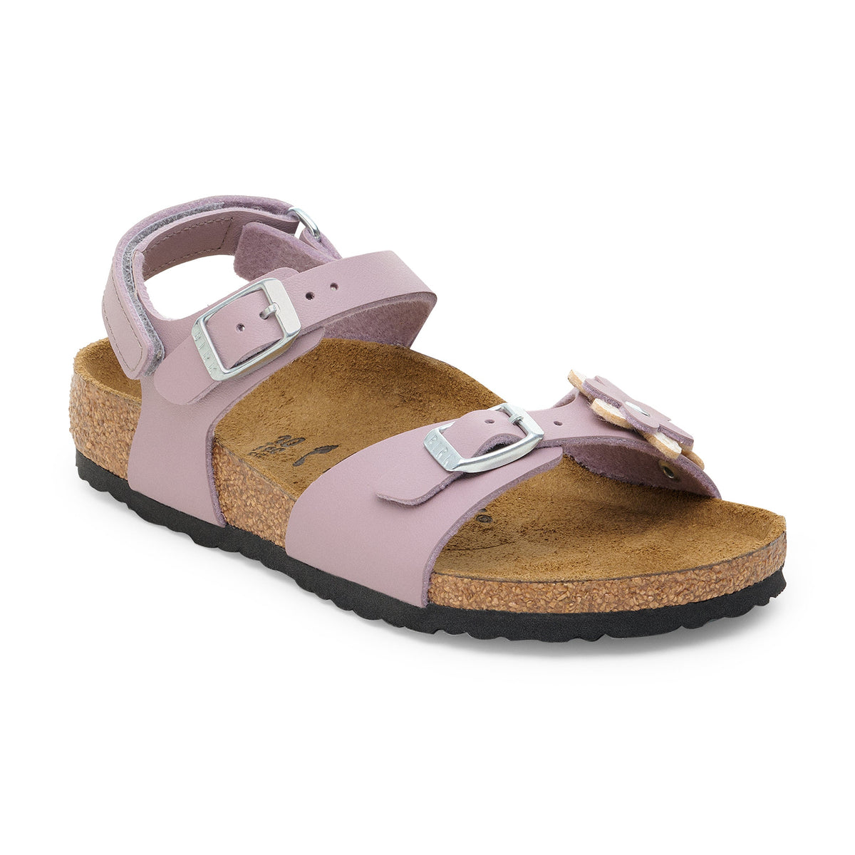 Rio Kids Adjustable Strap Flowers Faded Purple Birko-Flor