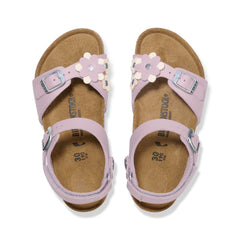Rio Kids Adjustable Strap Flowers Faded Purple Birko-Flor