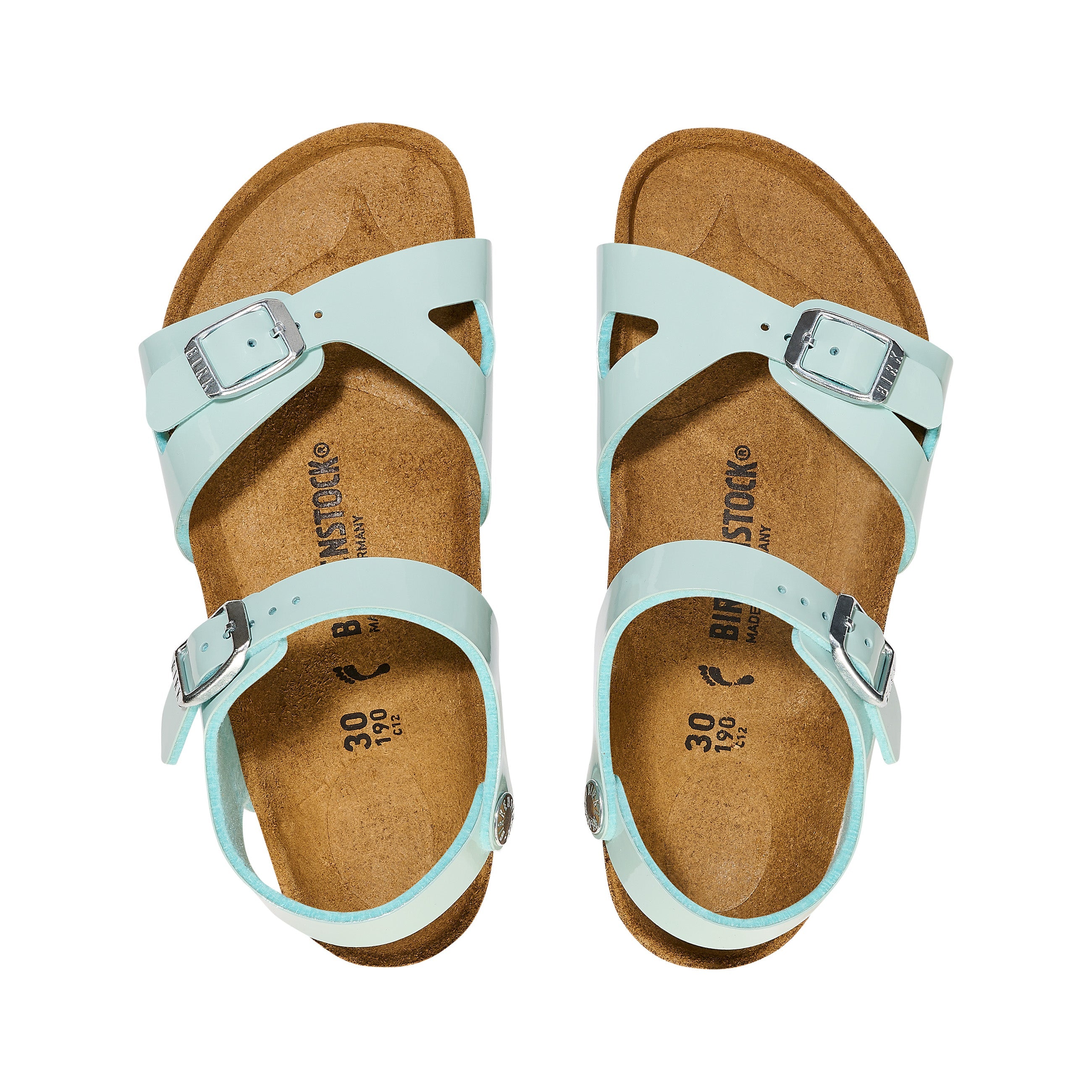 Rio Kids Patent Surf Green Birko-Flor Patent