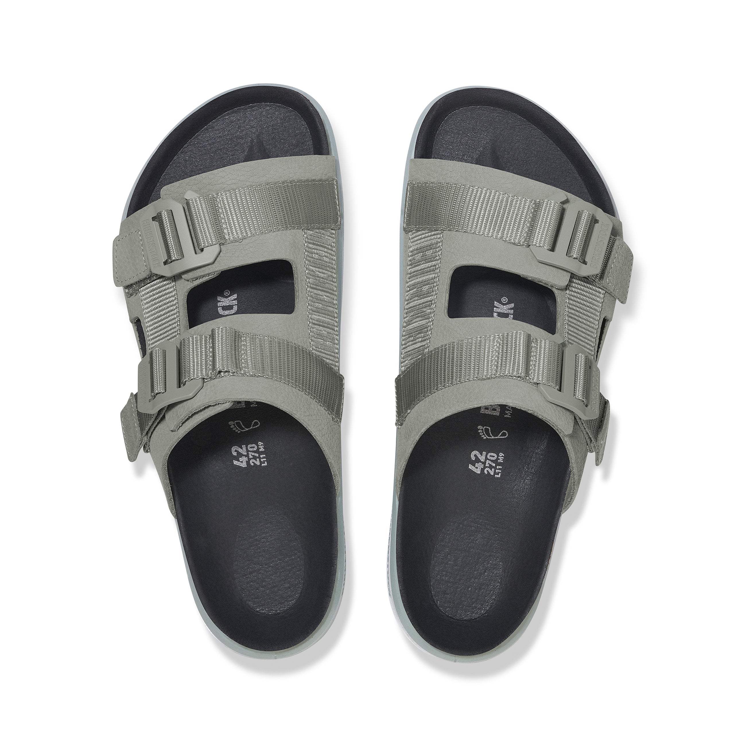 Shinjuku 2 Strap Pure Sage Nubuck Leather/Textile
