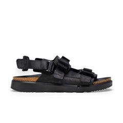 Shinjuku Black Nubuck Leather/Textile