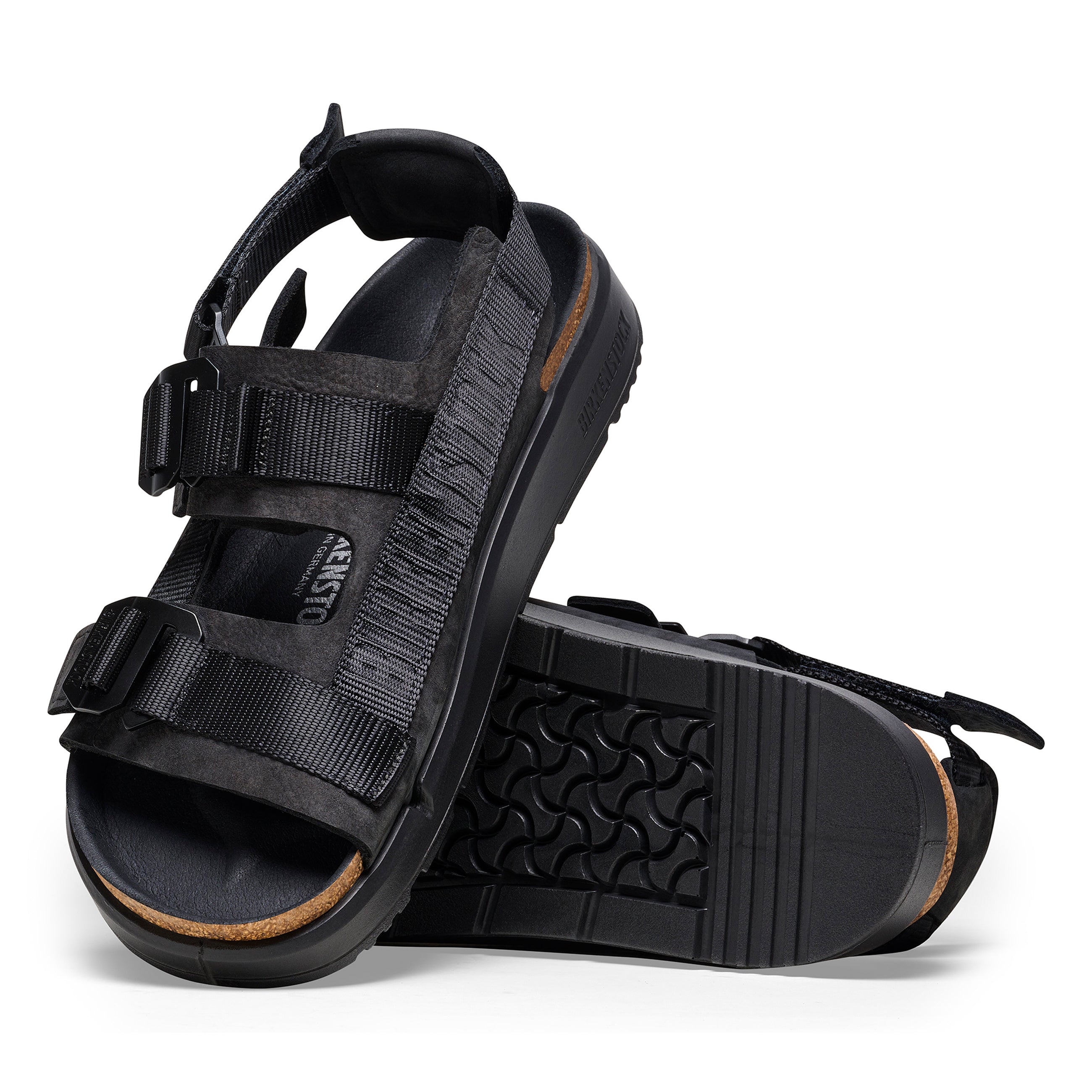 Shinjuku Black Nubuck Leather/Textile