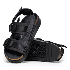 Shinjuku Black Nubuck Leather/Textile