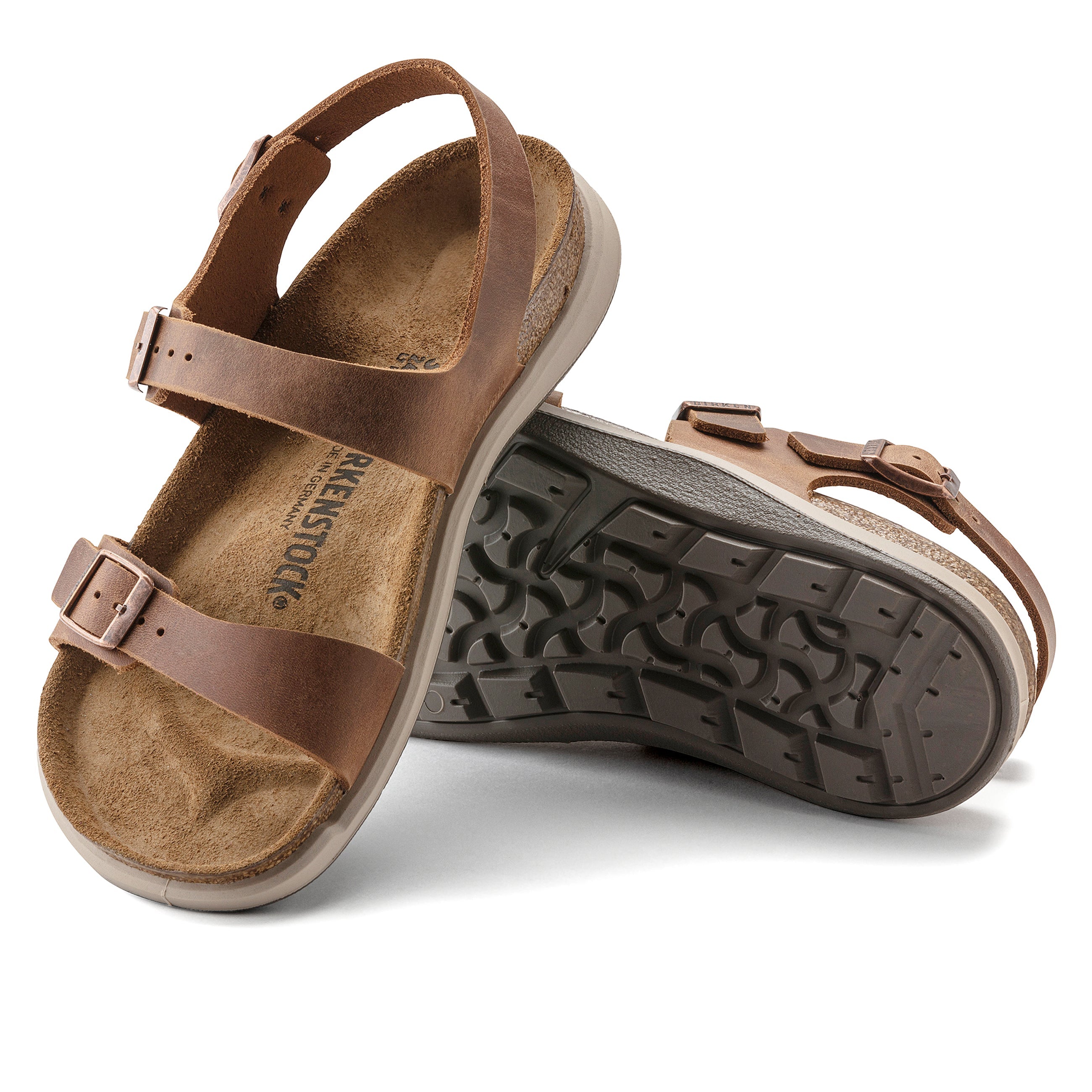 Sonora Cross Town Arctic Ginger Brown Waxy Leather