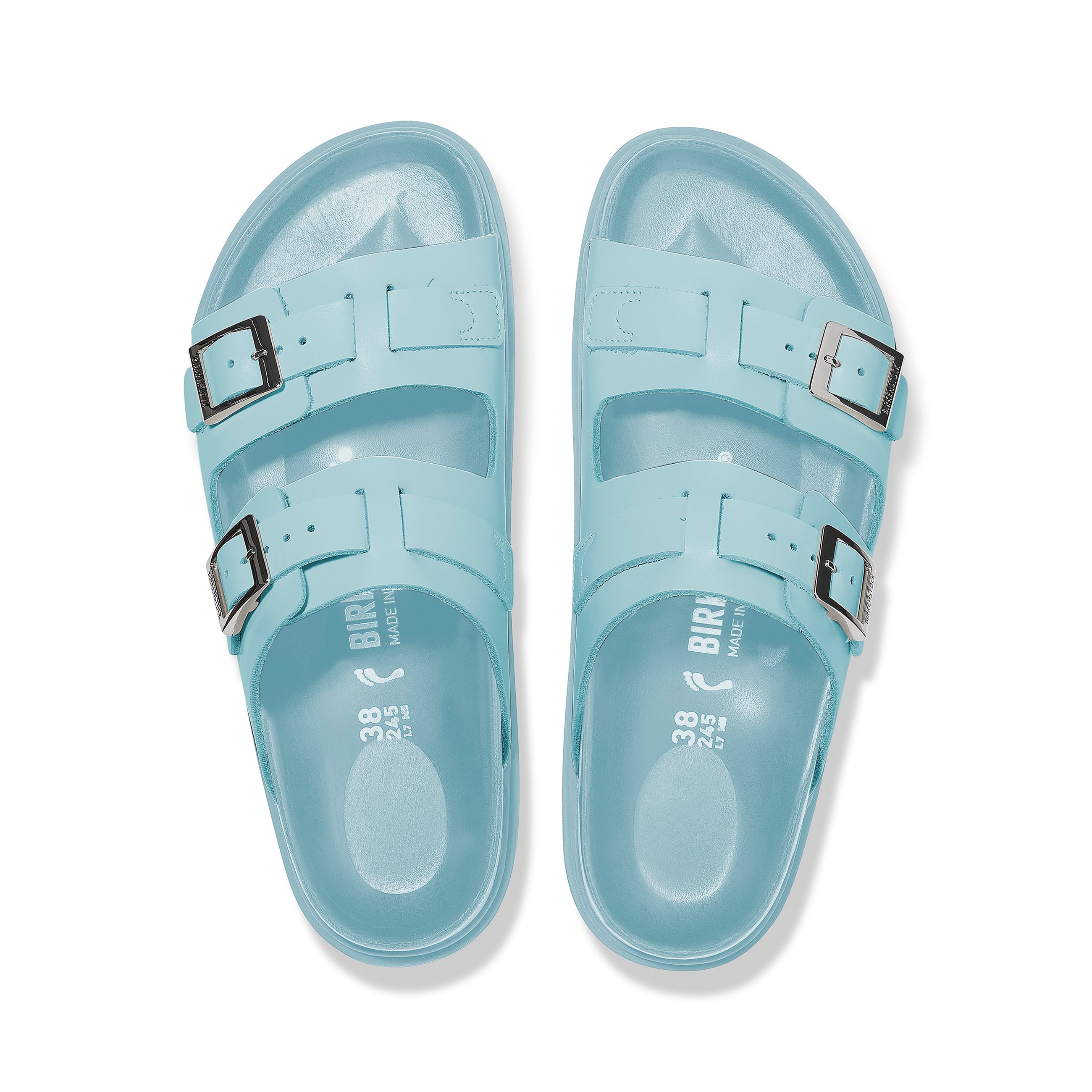 St Barths Mineral Blue Natural Leather