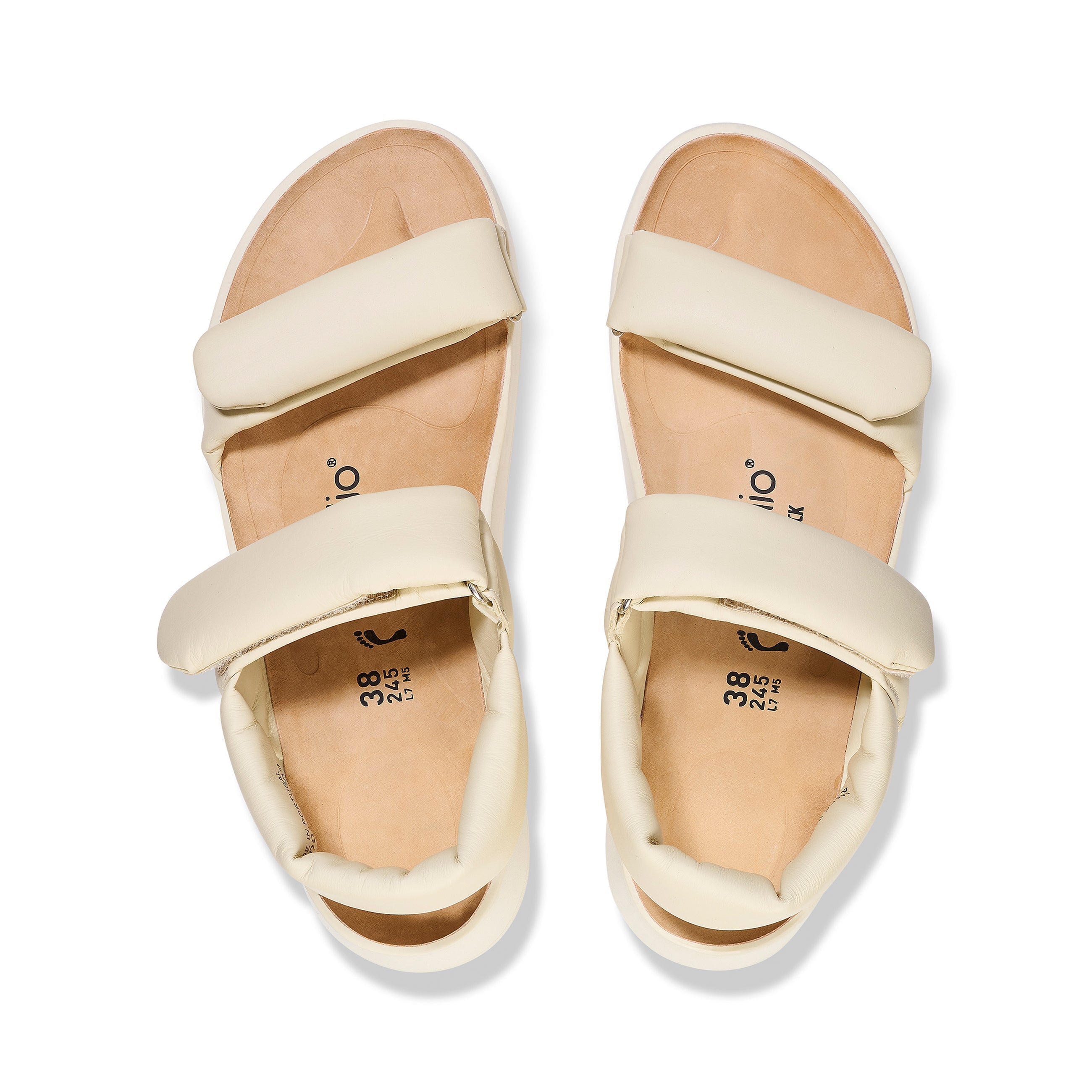 Theda Exquisite Platform Wedge Ecru Smooth Leather