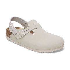 Tokio Antique White Suede Leather