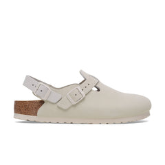 Tokio Antique White Suede Leather
