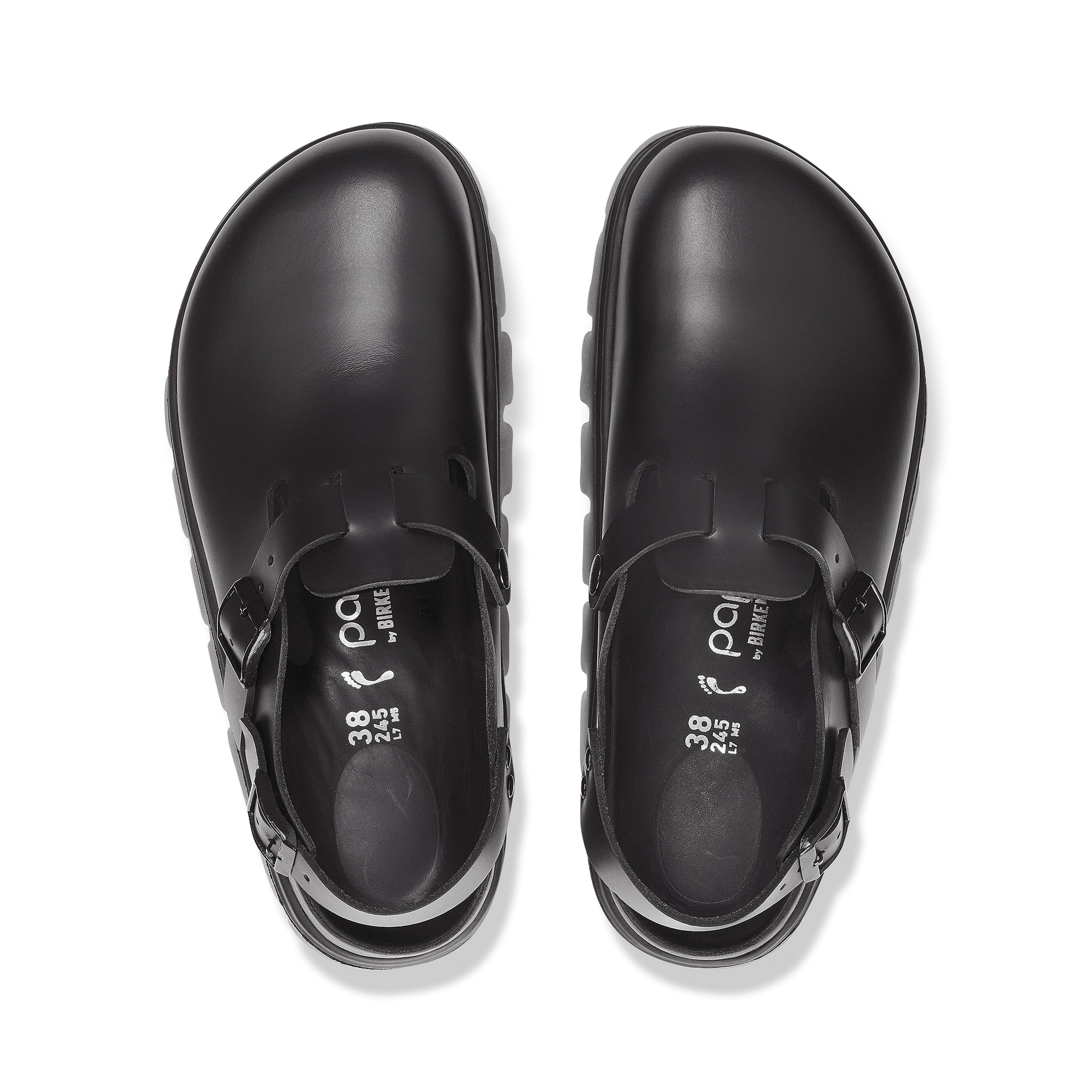 Tokio Chunky Exquisite Black Smooth Leather