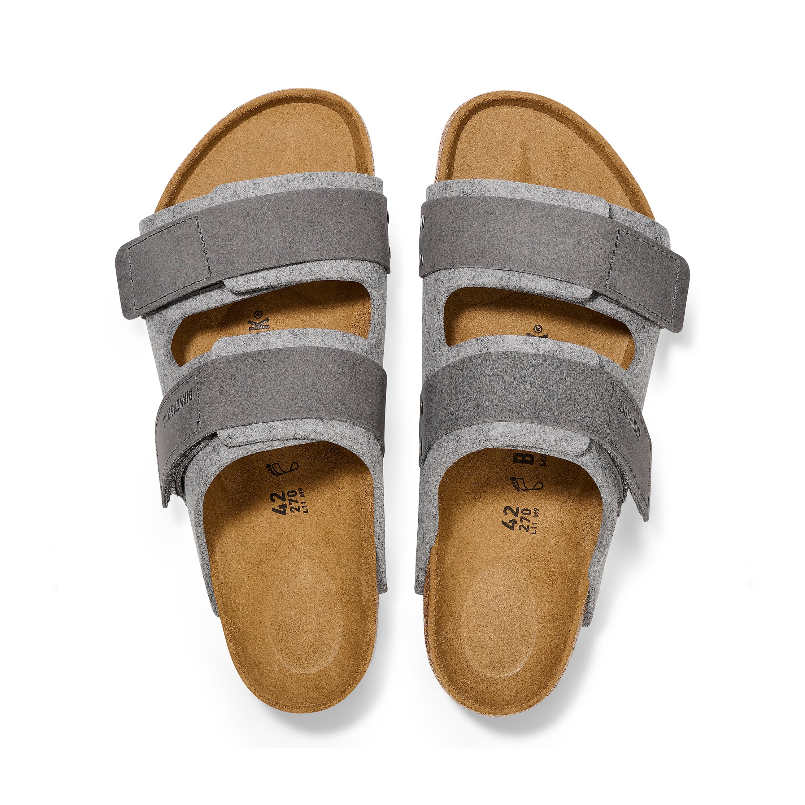 Uji Authentic Felt Light Grey Oiled Leather/Felt