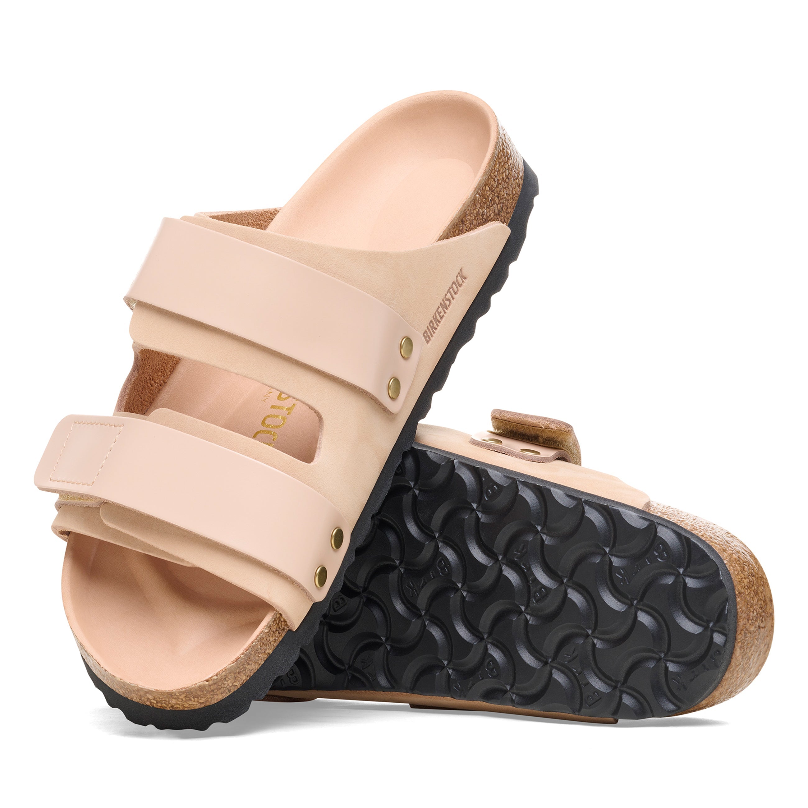 Uji High Shine New Beige Nubuck Leather