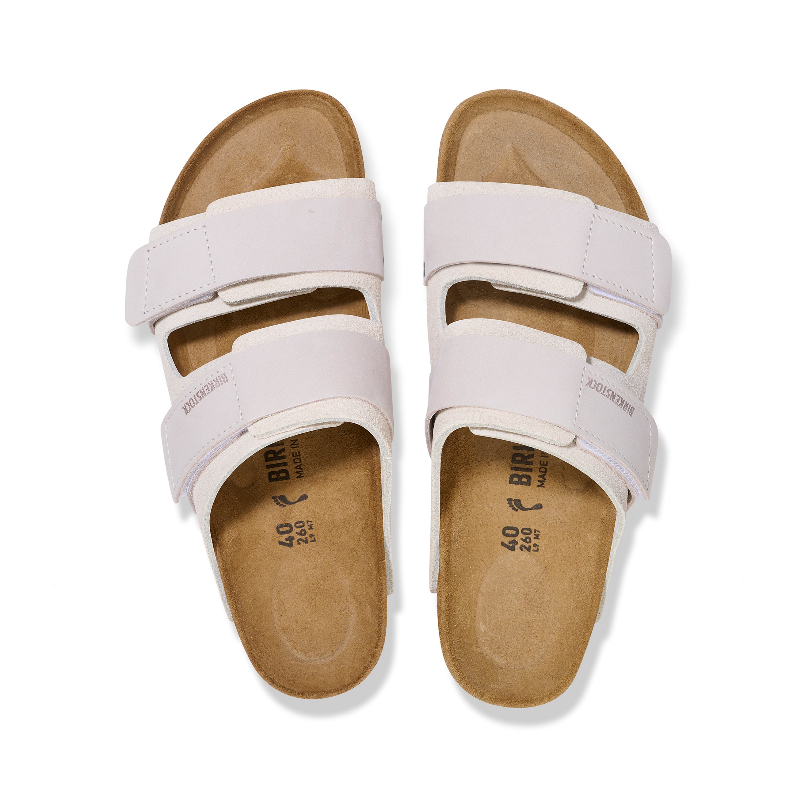 Uji Antique White Suede Leather