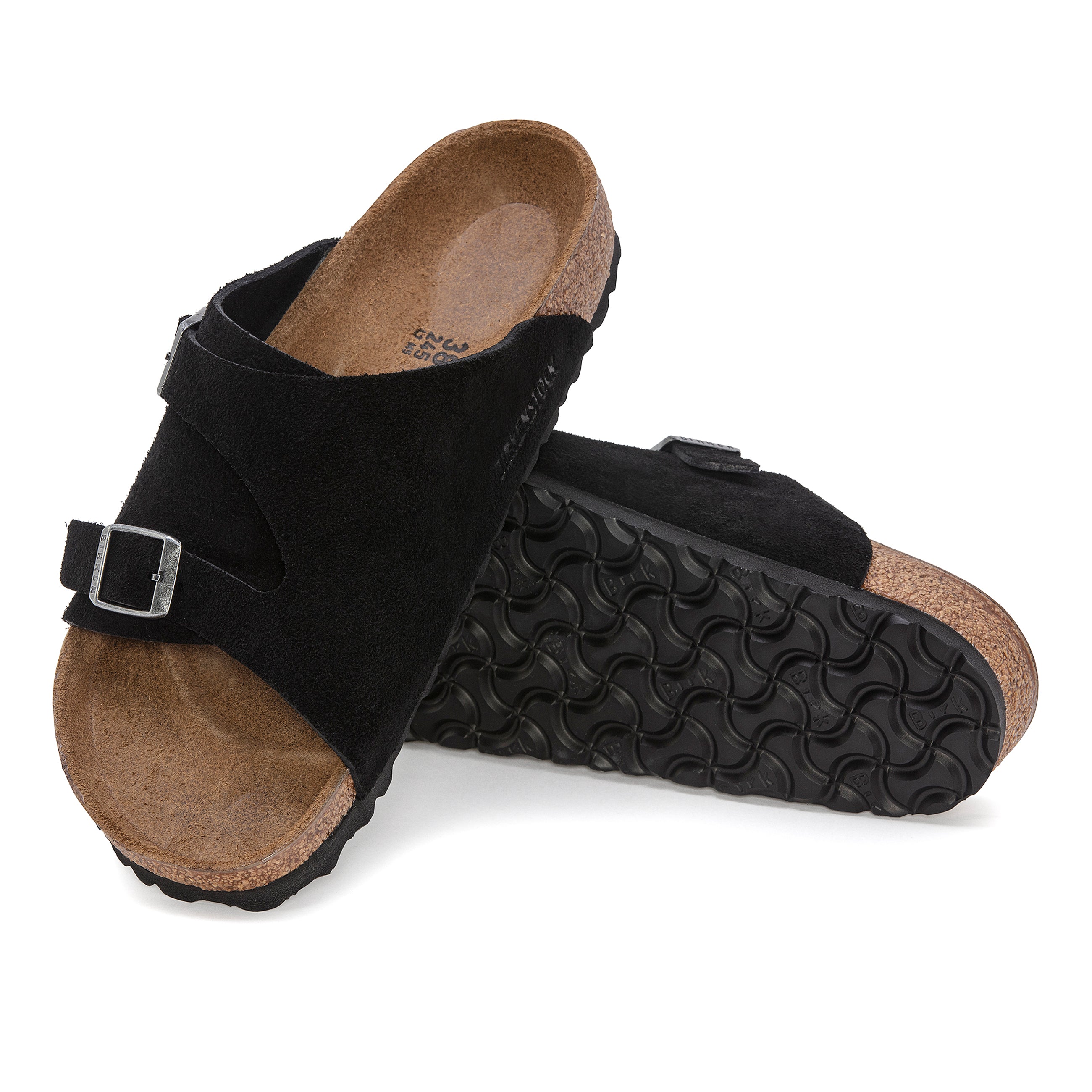 Zurich Black Suede Leather