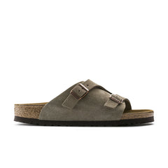 Zurich Taupe Suede Leather