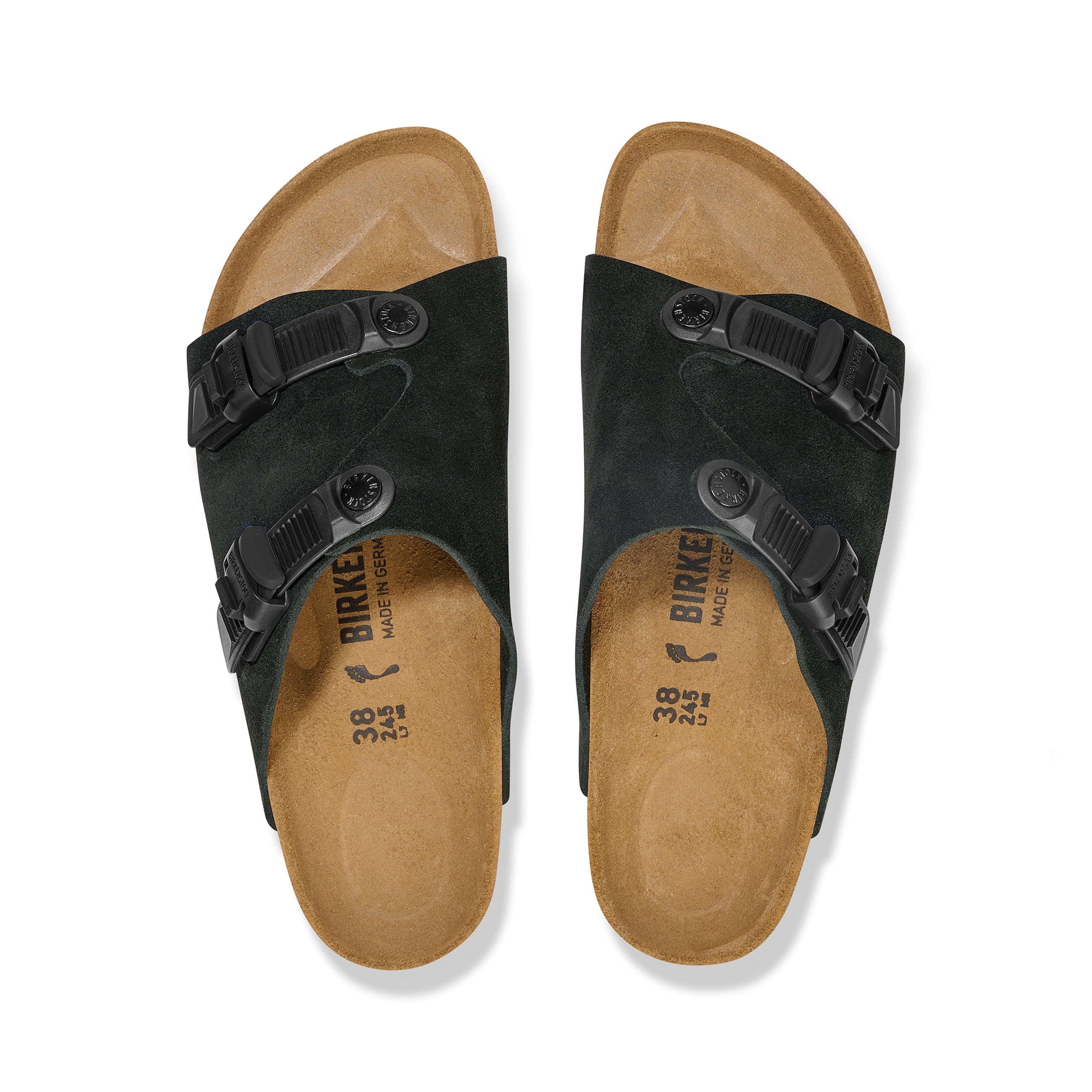 Zurich Tech Black Suede Leather